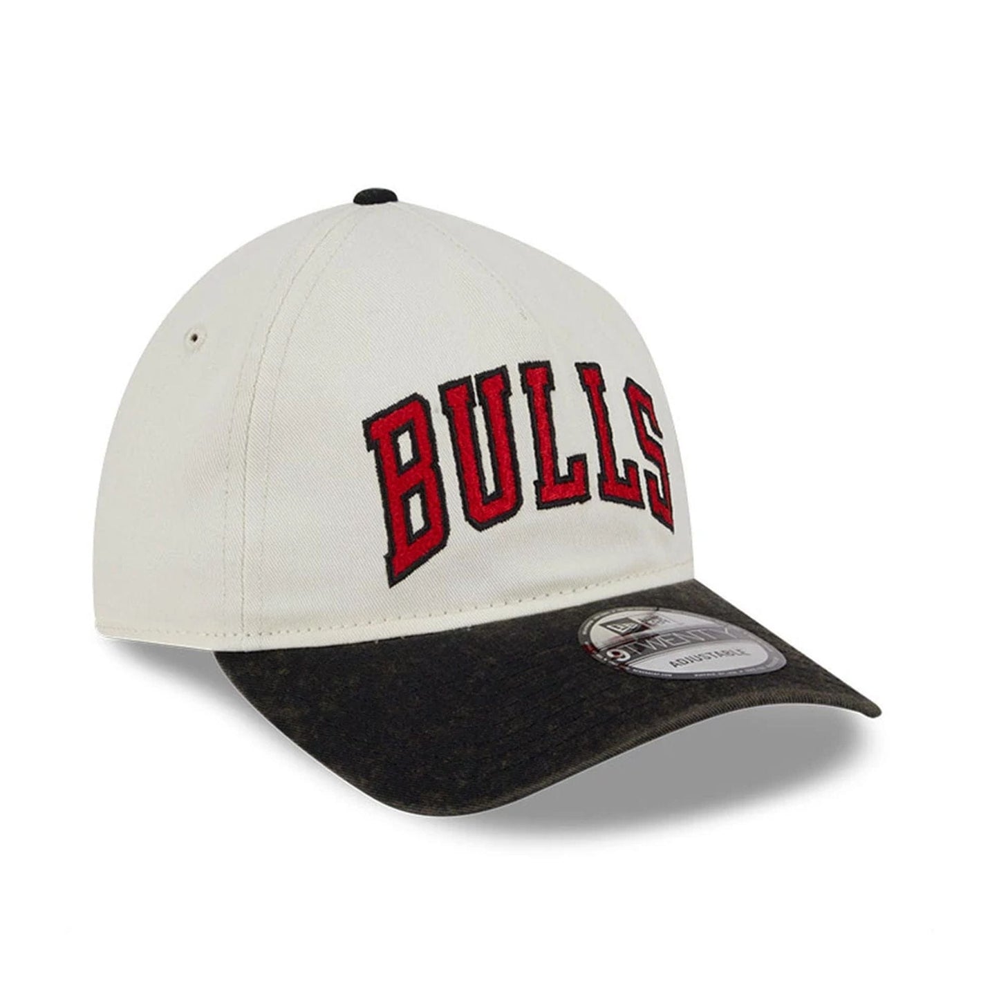 This is a Chicago Bulls Pastel White 9TWENTY A-Frame Adjustable Cap 3