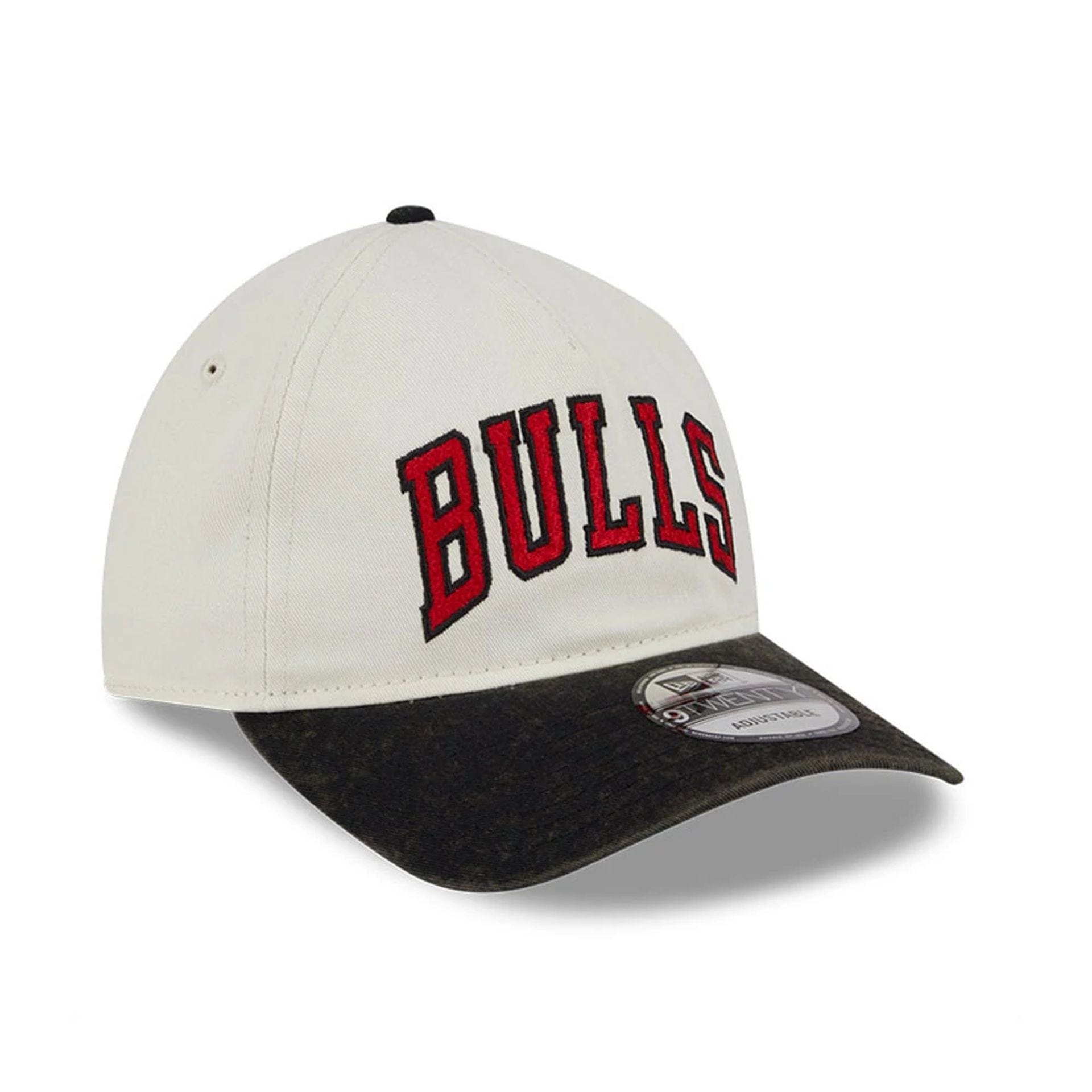 This is a Chicago Bulls Pastel White 9TWENTY A-Frame Adjustable Cap 3