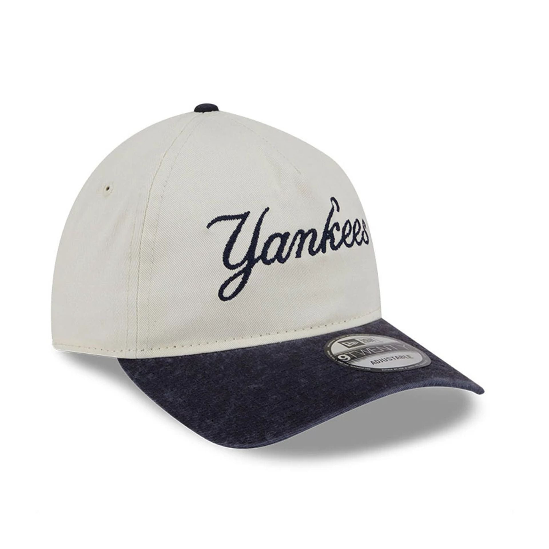 This is a New York Yankees Pastel White 9TWENTY A-Frame Adjustable Cap 3
