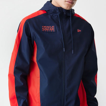 The Male model is wearing Red Bull Racing Dark Blue Windrunner Jacket 5