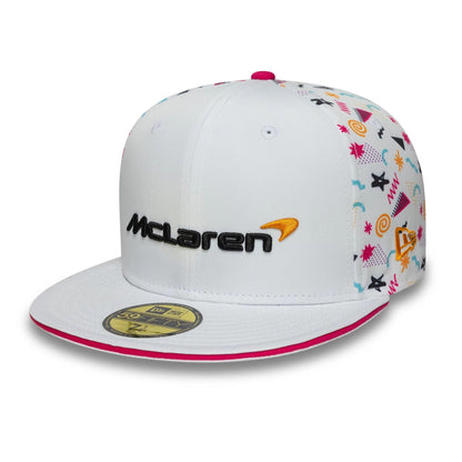This is a McLaren Racing Miami Race Special White 59FIFTY Fitted Cap 3