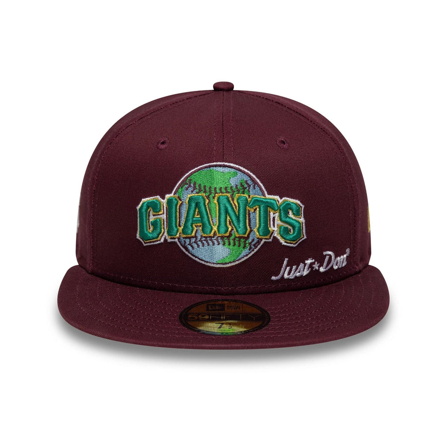 This is a San Francisco Giants Just Don Dark Purple 59FIFTY Fitted Cap 3