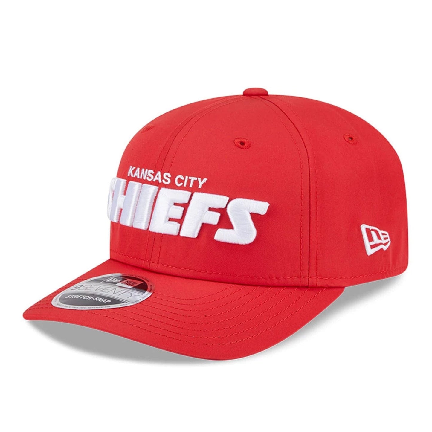 This is a Kansas City Chiefs NFL Coach Red 9SEVENTY Stretch Snap Adjustable Cap 4
