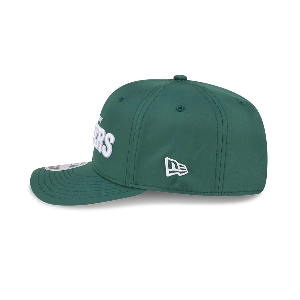 This is a Green Bay Packers NFL Coach Dark Green 9SEVENTY Stretch Snap Adjustable Cap 6