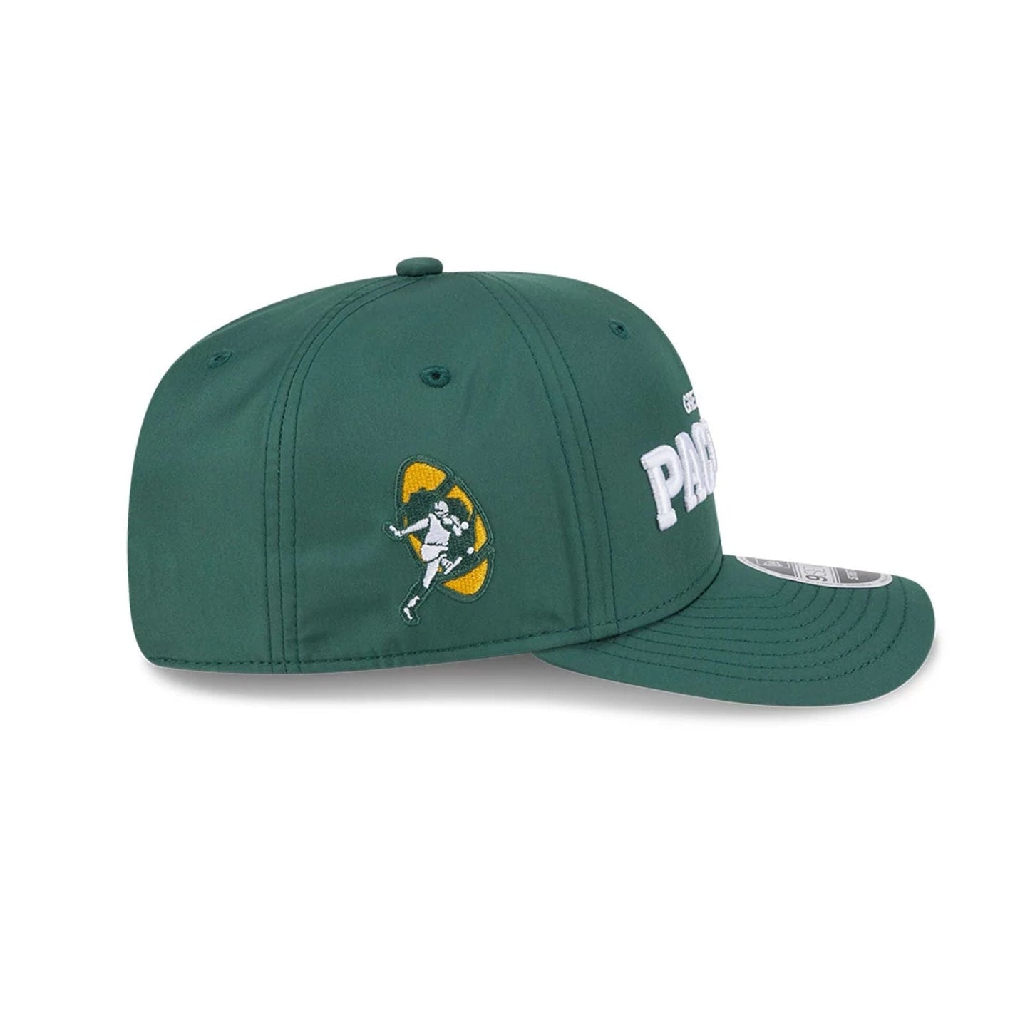 This is a Green Bay Packers NFL Coach Dark Green 9SEVENTY Stretch Snap Adjustable Cap 5