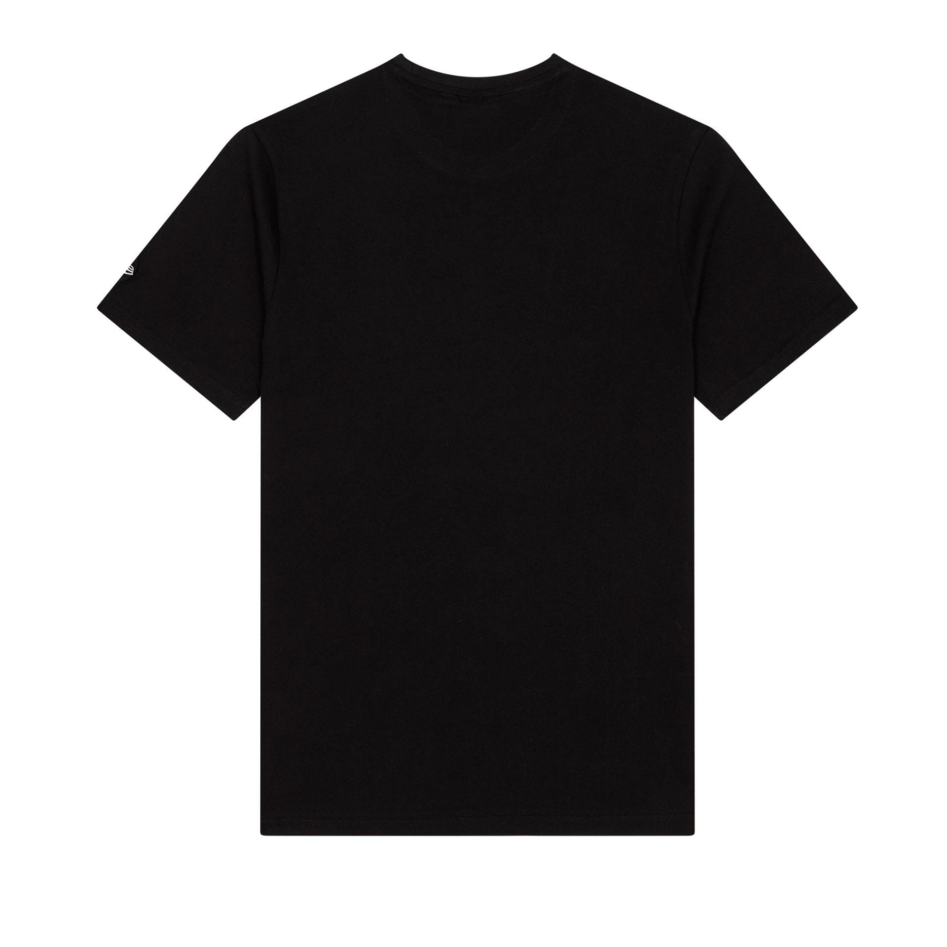 The Male model is wearing Chicago Bulls NBA Wordmark Black T-Shirt 2