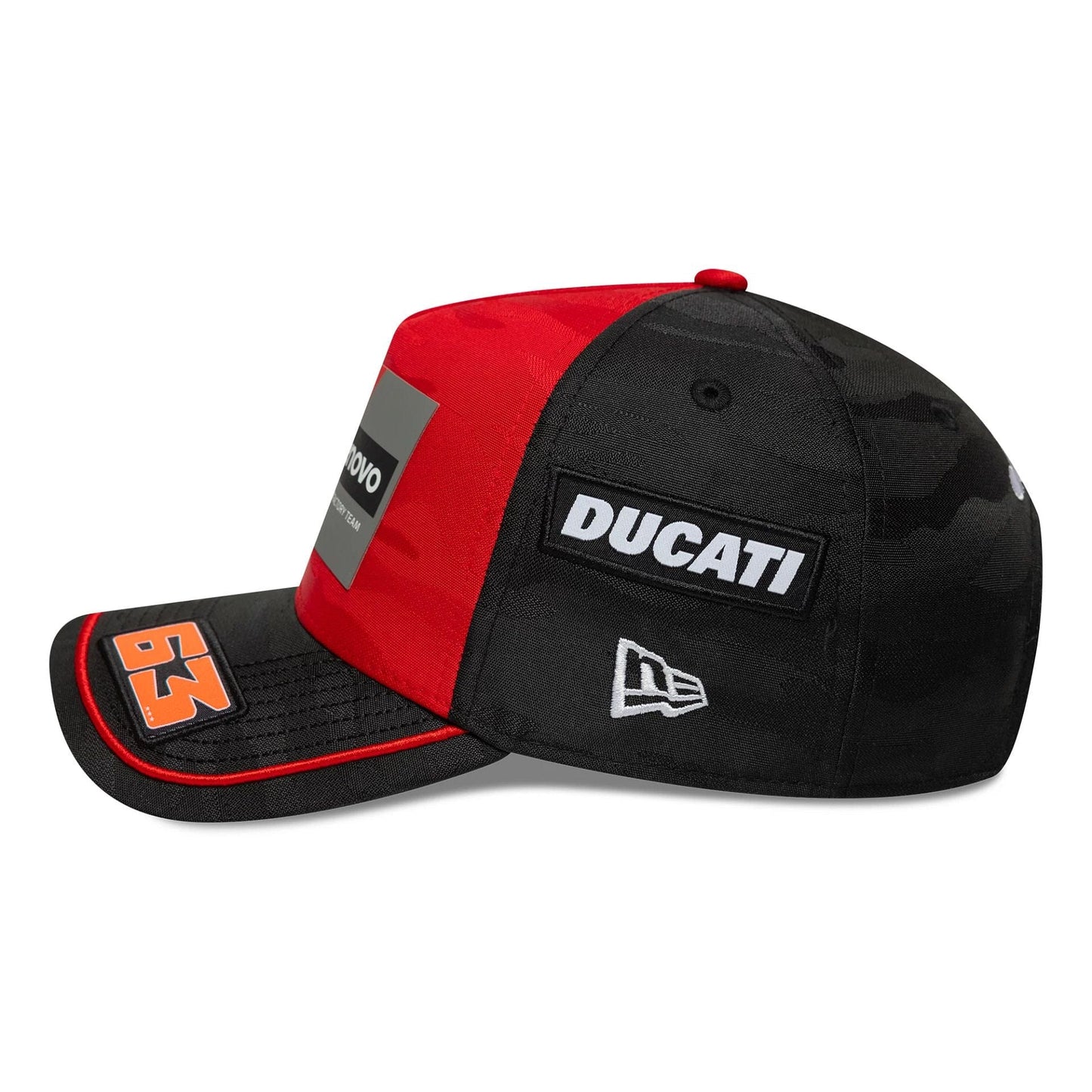 This is a Ducati Replica Francesco Bagnaia Black 9FORTY A-Frame Adjustable Cap 6