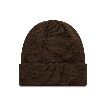 This is a New Era X Our Legacy Dark Brown Cuff Knit Beanie Hat 2