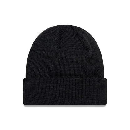 This is a New Era X Our Legacy Black Cuff Knit Beanie Hat 2