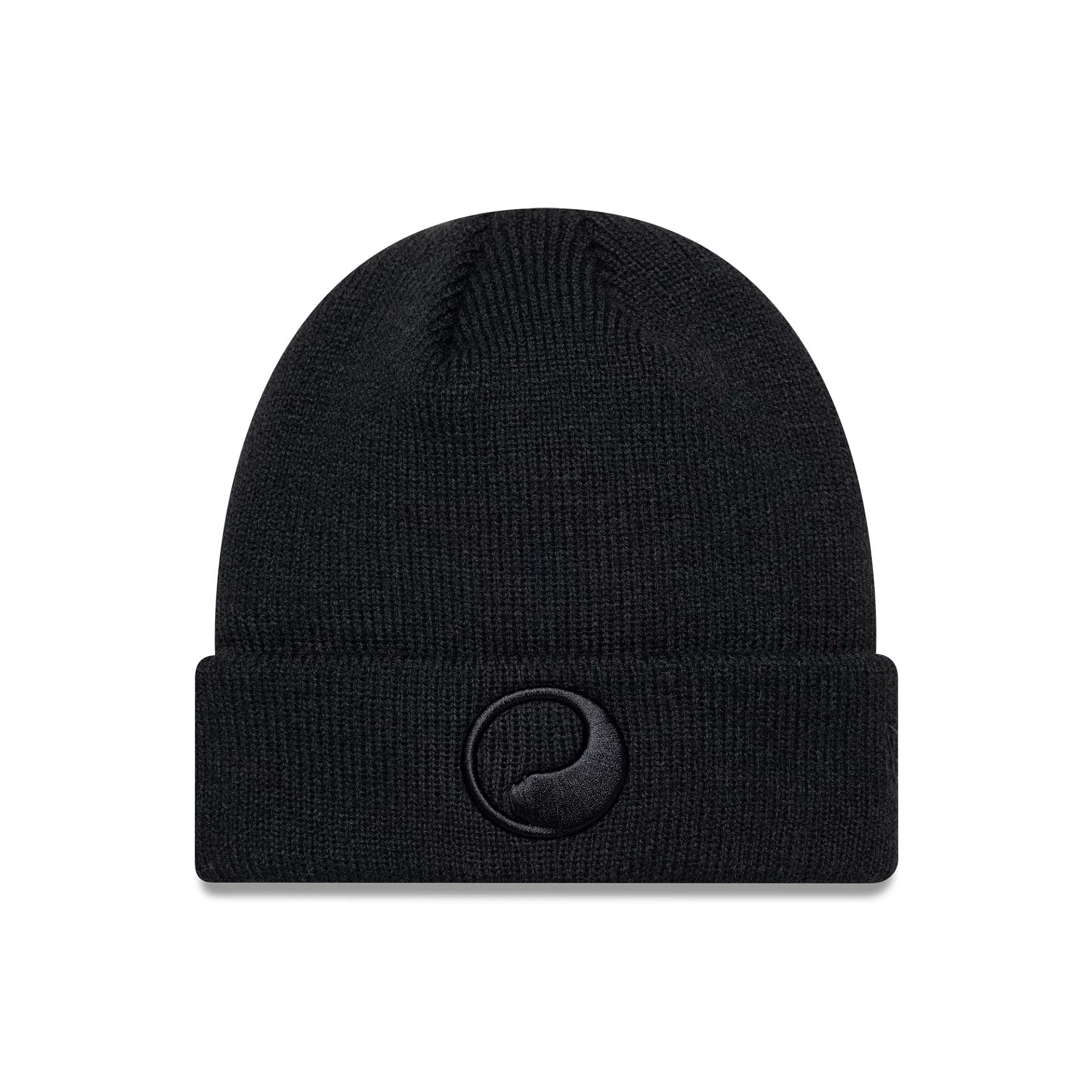 This is a New Era X Our Legacy Black Cuff Knit Beanie Hat 1