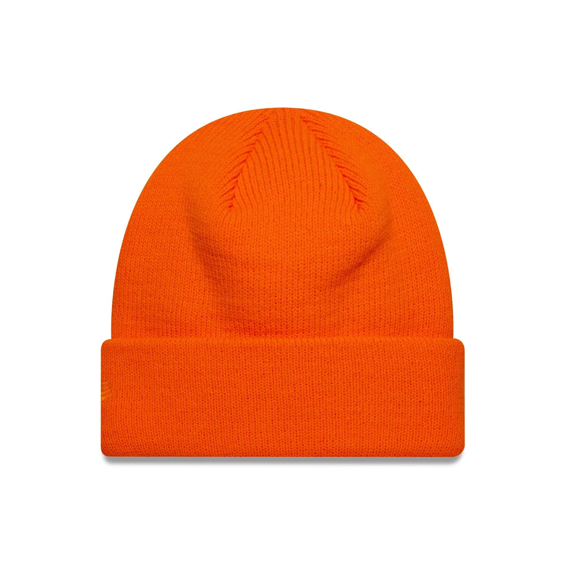 This is a New Era X Our Legacy Orange Cuff Knit Beanie Hat 2