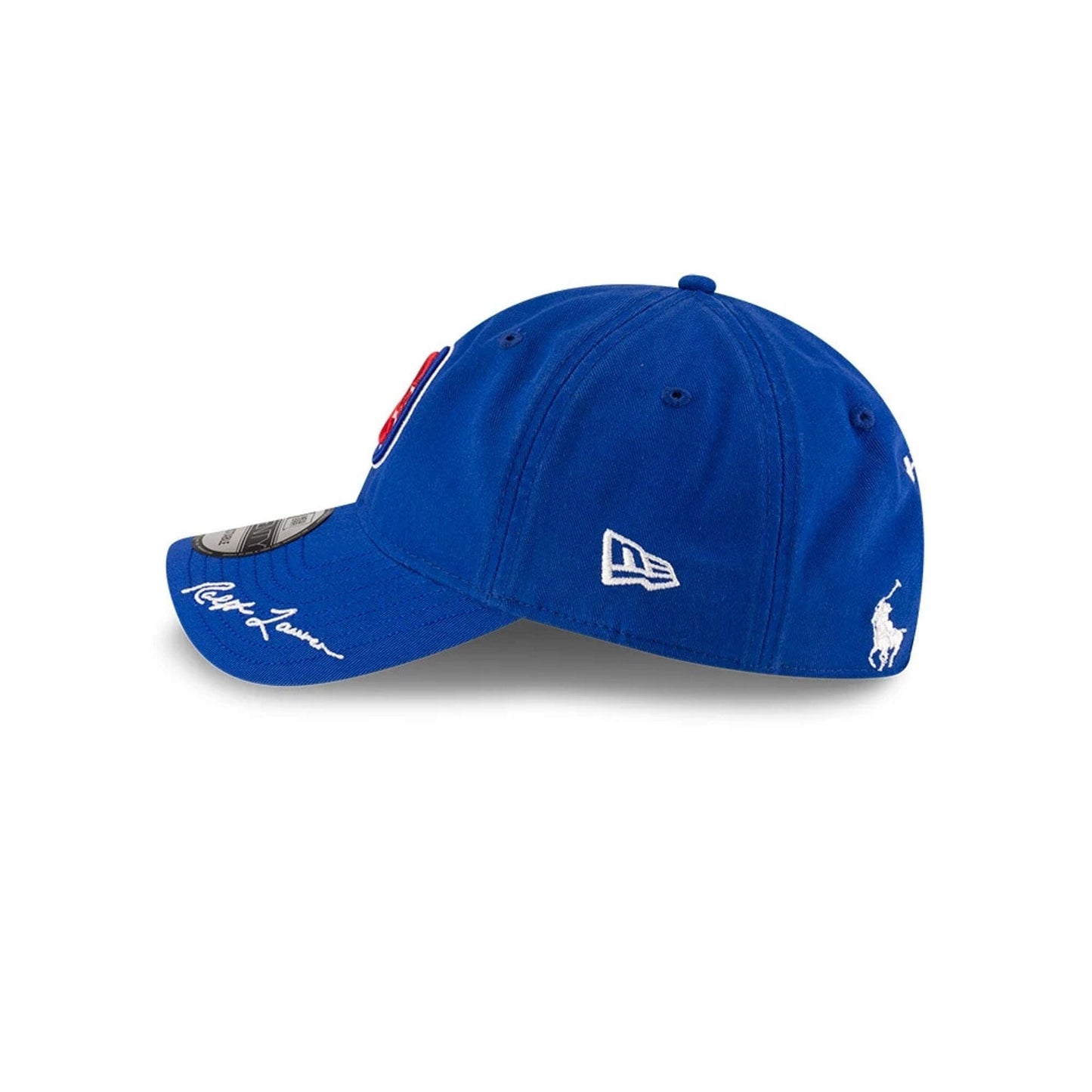 This is a Chicago Cubs Ralph Lauren X MLB Open Blue 9TWENTY Adjustable Cap 4