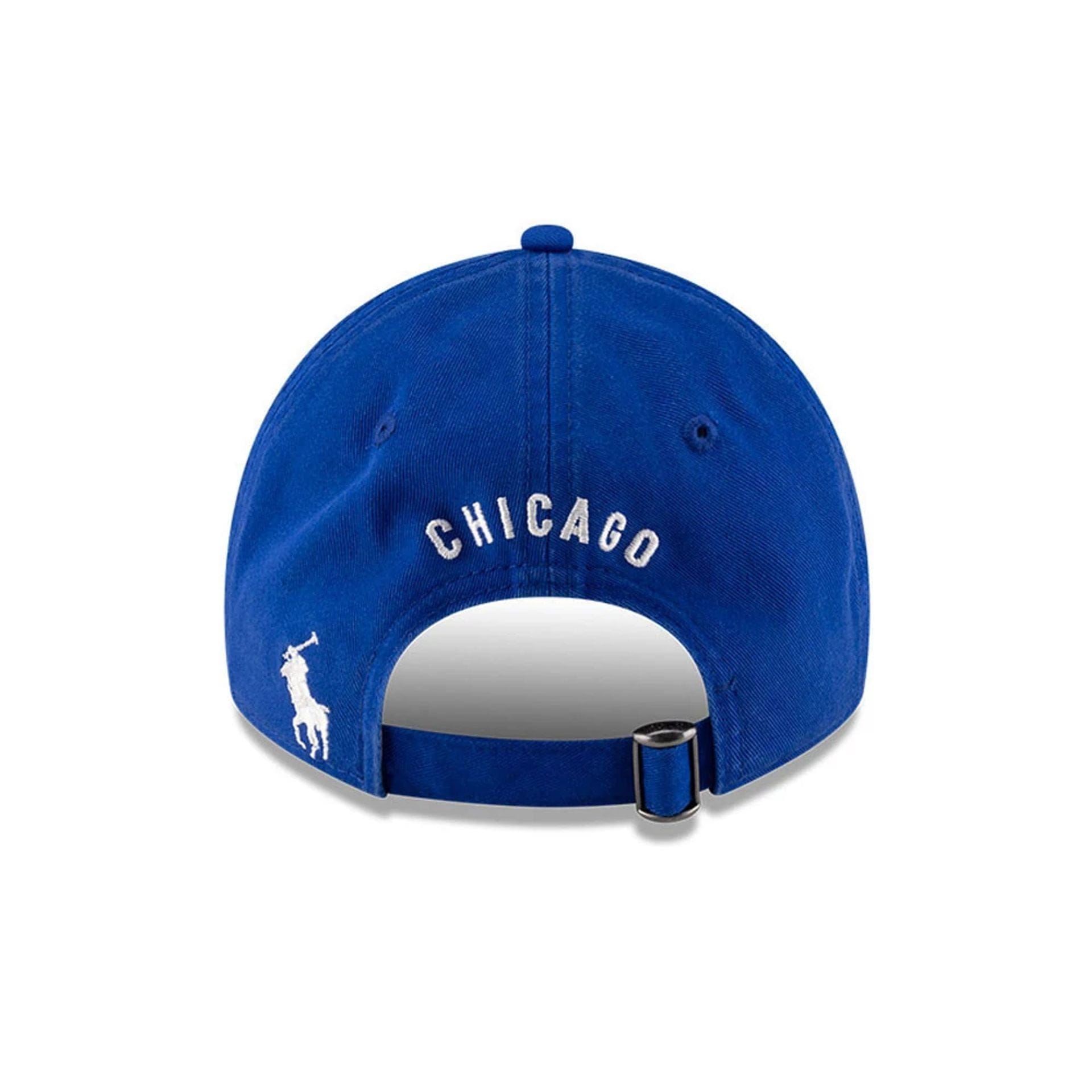This is a Chicago Cubs Ralph Lauren X MLB Open Blue 9TWENTY Adjustable Cap 6