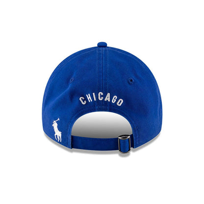 This is a Chicago Cubs Ralph Lauren X MLB Open Blue 9TWENTY Adjustable Cap 6