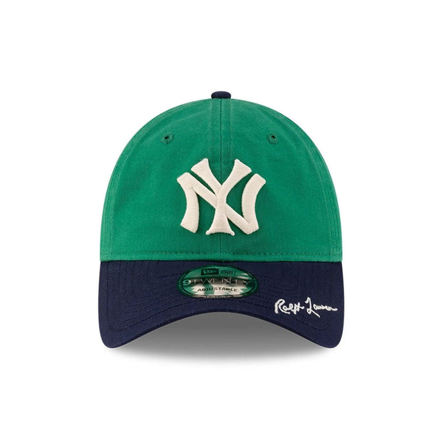 This is a New York Yankees Ralph Lauren X MLB Open Green 9TWENTY Adjustable Cap 2