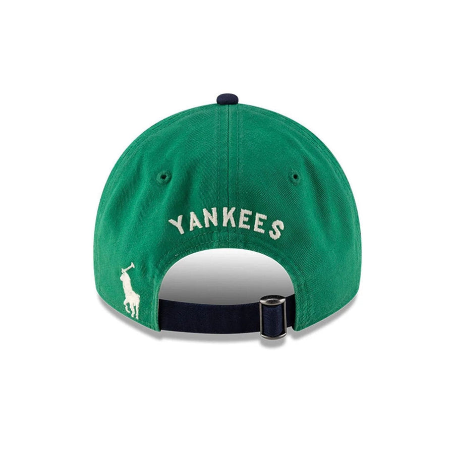 This is a New York Yankees Ralph Lauren X MLB Open Green 9TWENTY Adjustable Cap 6