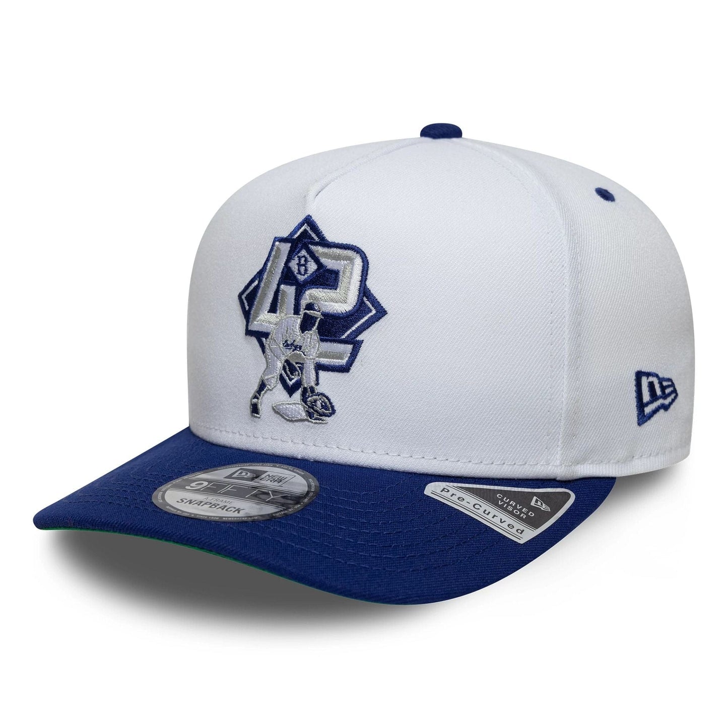 This is a Brooklyn Dodgers MLB Player White 9FIFTY A-Frame Snapback Adjustable Cap 4