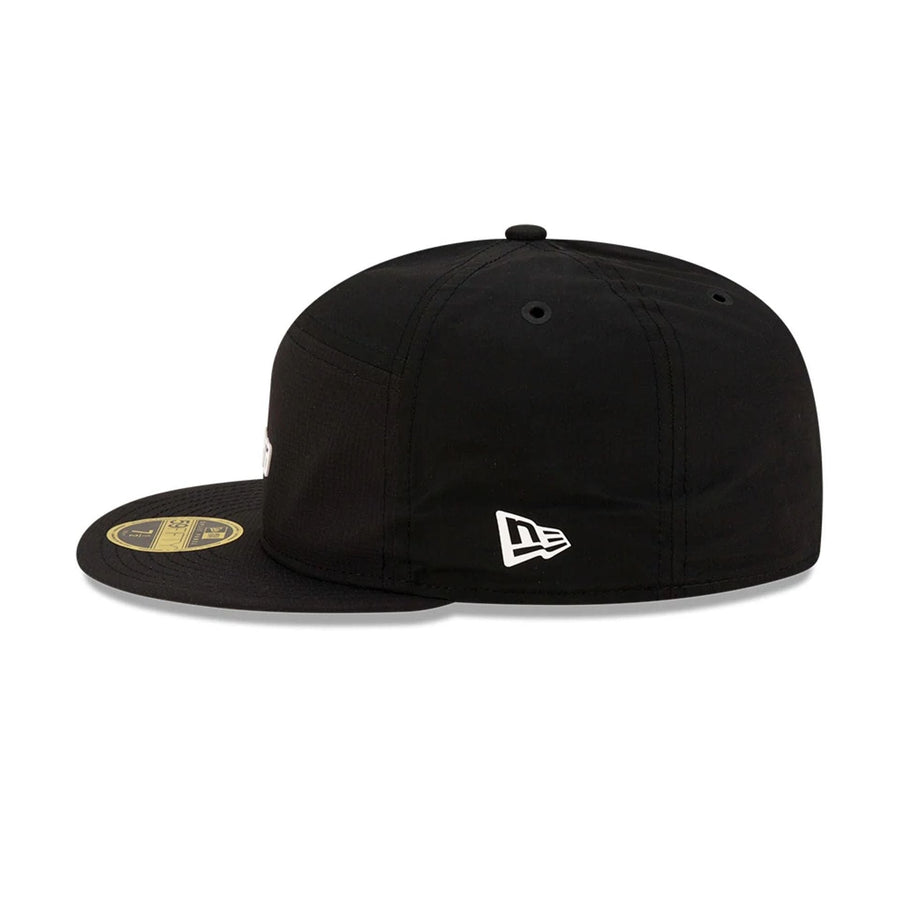 This is a New Era 59FIFTY Day Black 59FIFTY Split Panel Fitted Cap 5