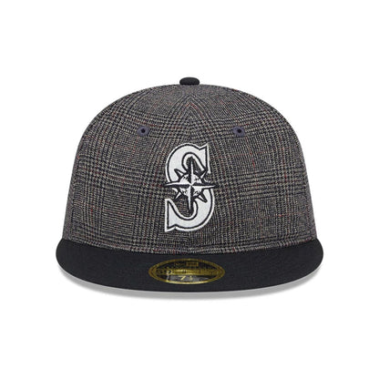 This is a Seattle Mariners 59FIFTY Day Black Retro Crown 59FIFTY Fitted Cap 3