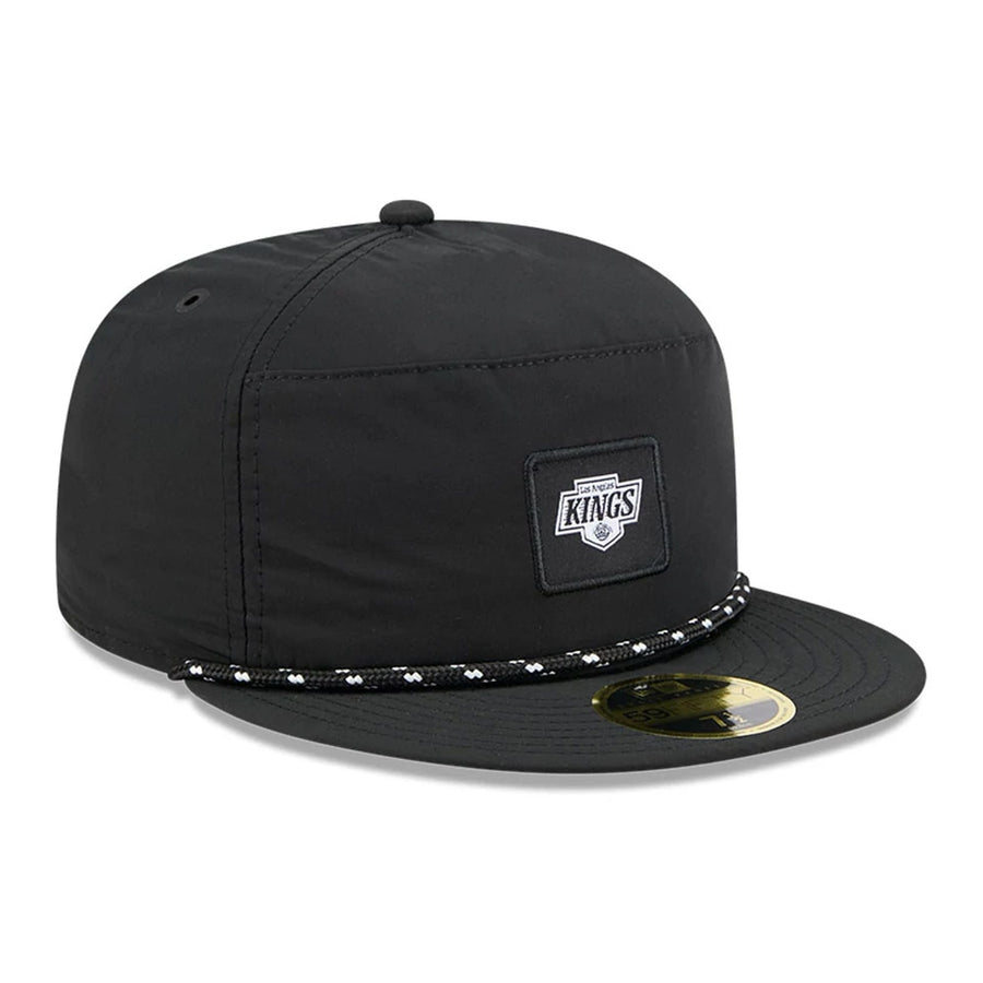 This is a LA Kings 59FIFTY Day Black 59FIFTY Split Panel Fitted Cap 4