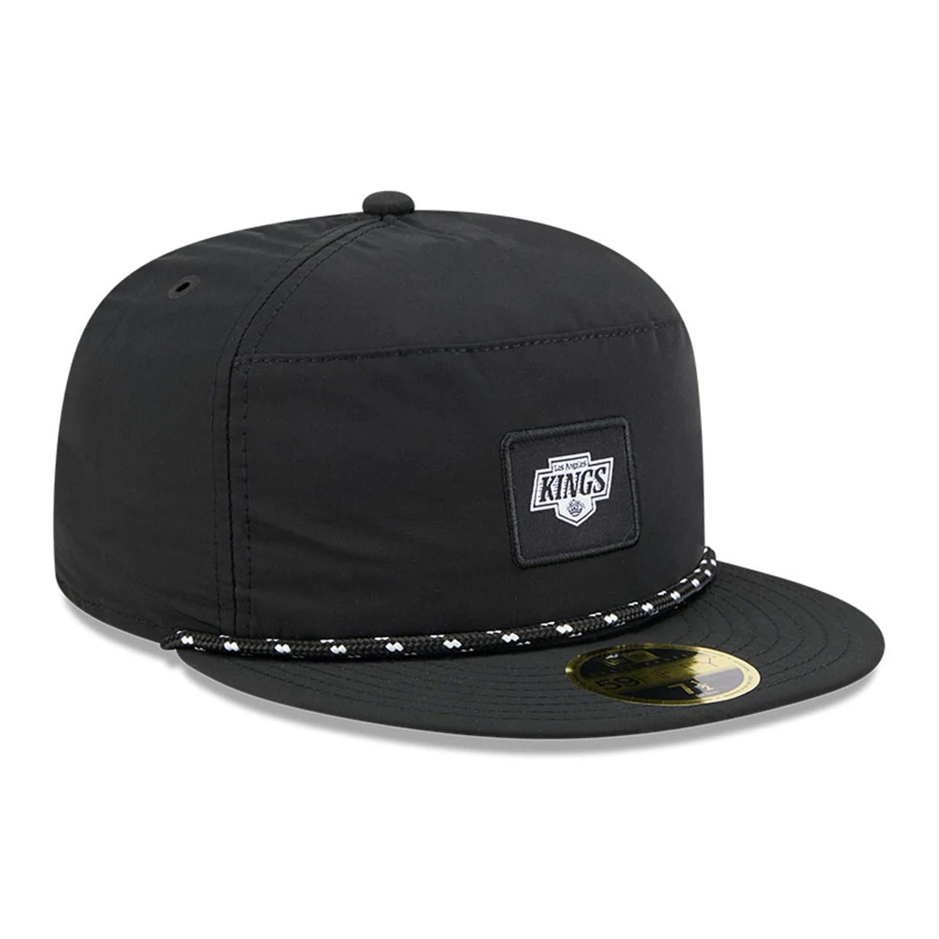 This is a LA Kings 59FIFTY Day Black 59FIFTY Split Panel Fitted Cap 4