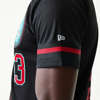 The Male model is wearing Friday The 13Th Black Jersey 6
