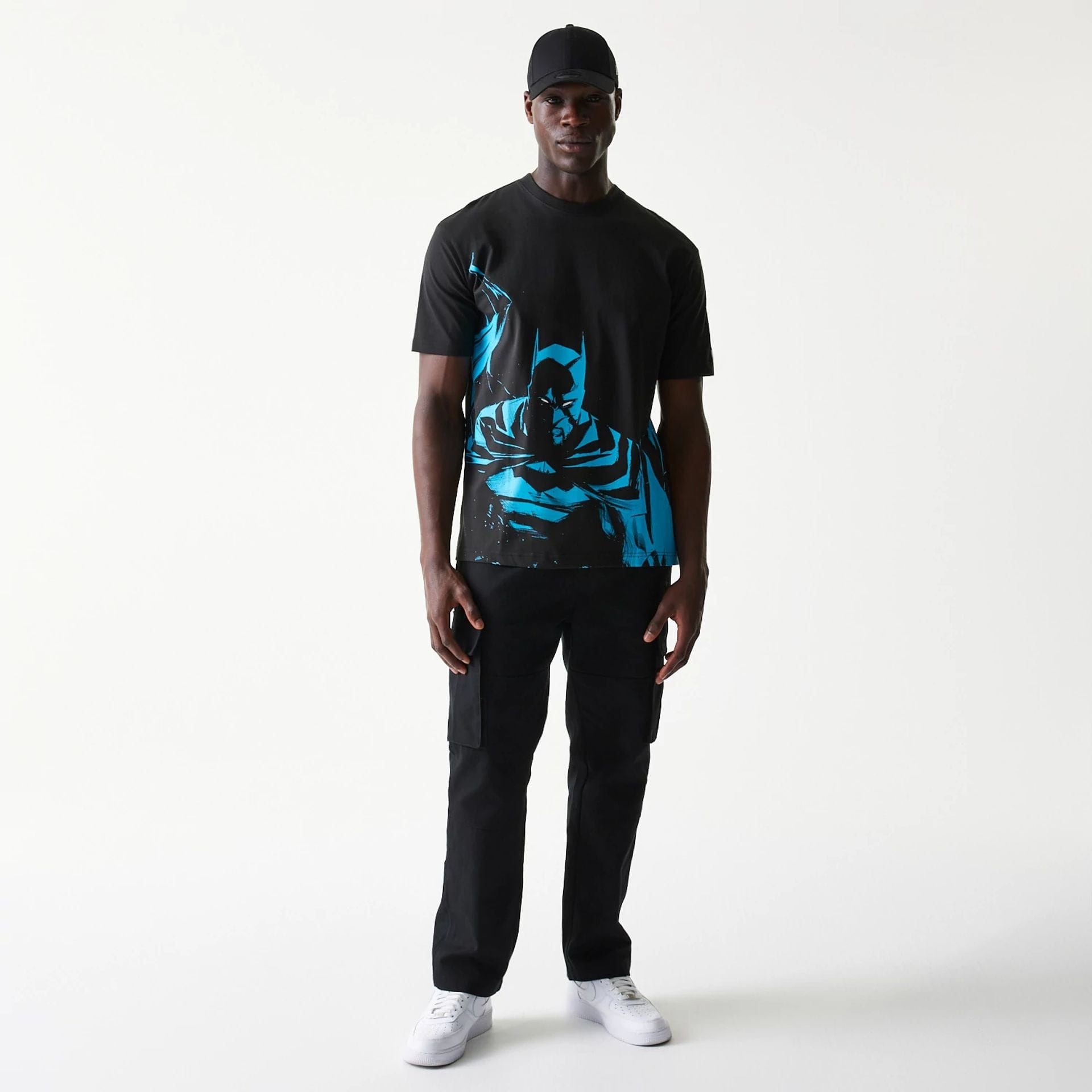 The Male model is wearing Batman Black T-Shirt 8