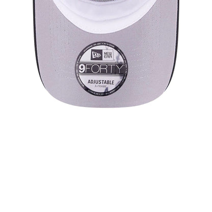 This is a LA Dodgers Ornate Visor Black 9FORTY A-Frame Adjustable Cap 2