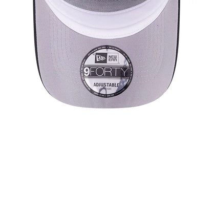 This is a Chicago White Sox Ornate Visor Black 9FORTY A-Frame Adjustable Cap 2