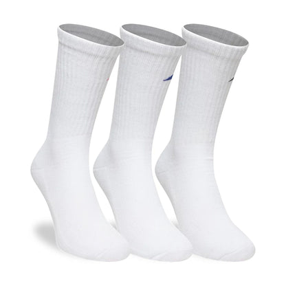 This is a Alpine Racing Alpine Logo White 3 Pack Crew Socks  2