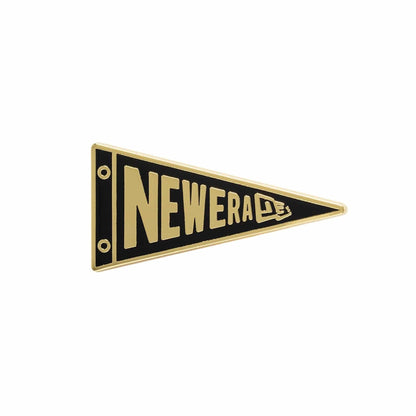 This is a 59FIFTY Day Pennant Flag Gold Pin Badge 1