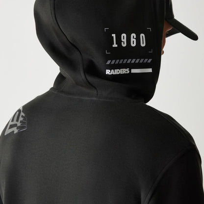 The Male model is wearing Las Vegas Raiders NFL 3RD Down Black Pullover Hoodie 3