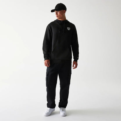 The Male model is wearing Las Vegas Raiders NFL 3RD Down Black Pullover Hoodie 8
