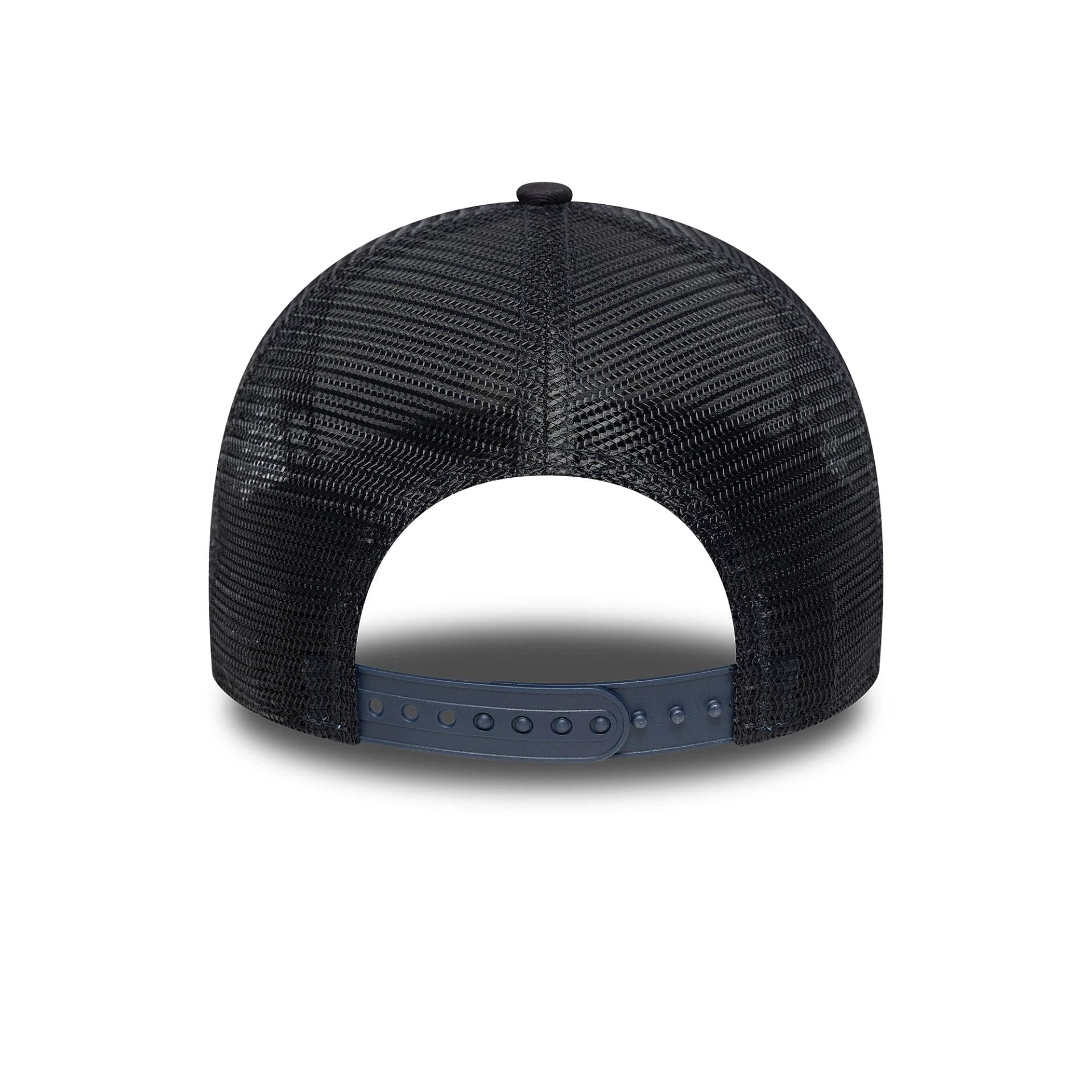 This is a Paris Saint-Germain Tonal Navy 9FORTY A-Frame Trucker Adjustable Cap 4