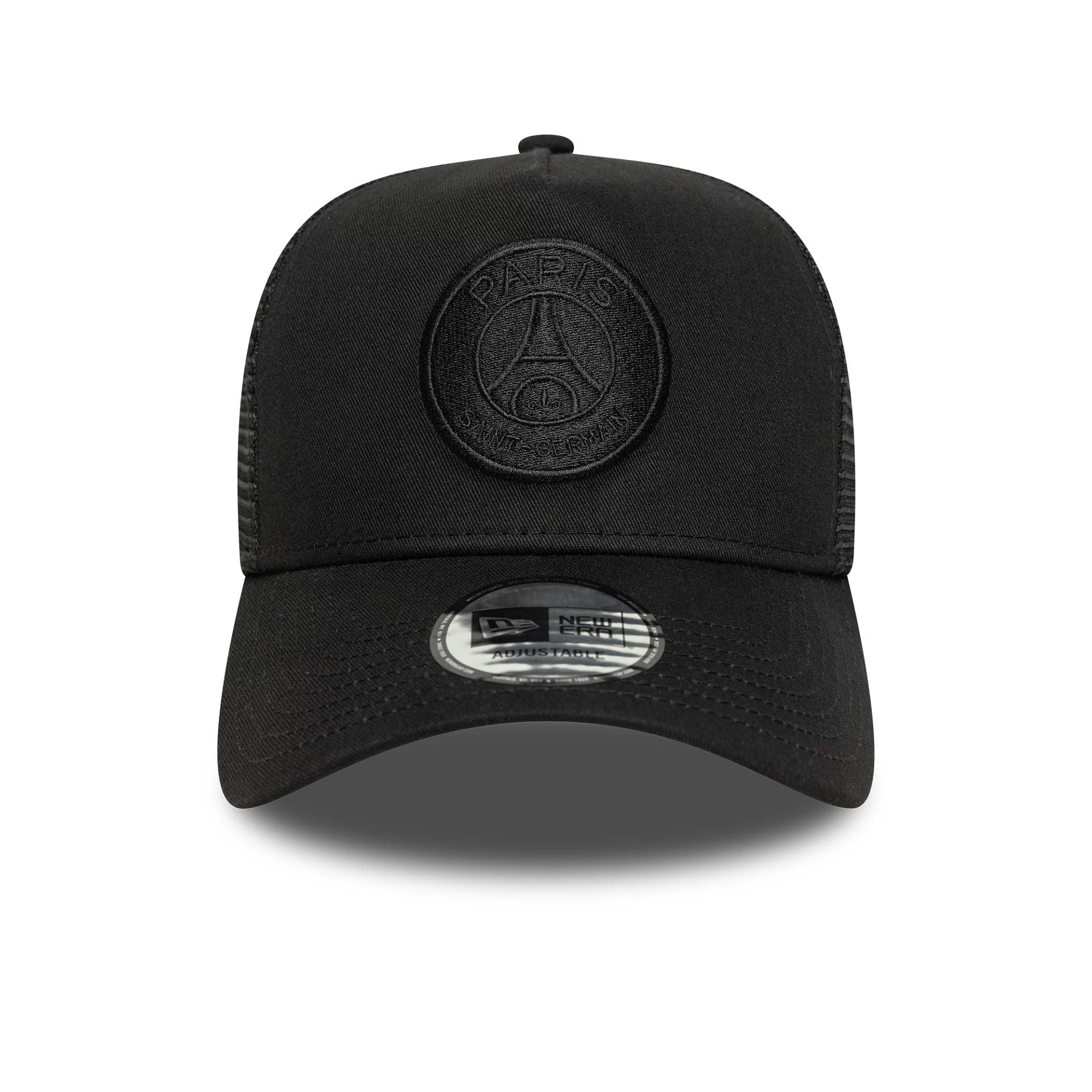 Tonal Paris Saint-Germain Black 9FORTY A-Frame Trucker Cap | NEC UK