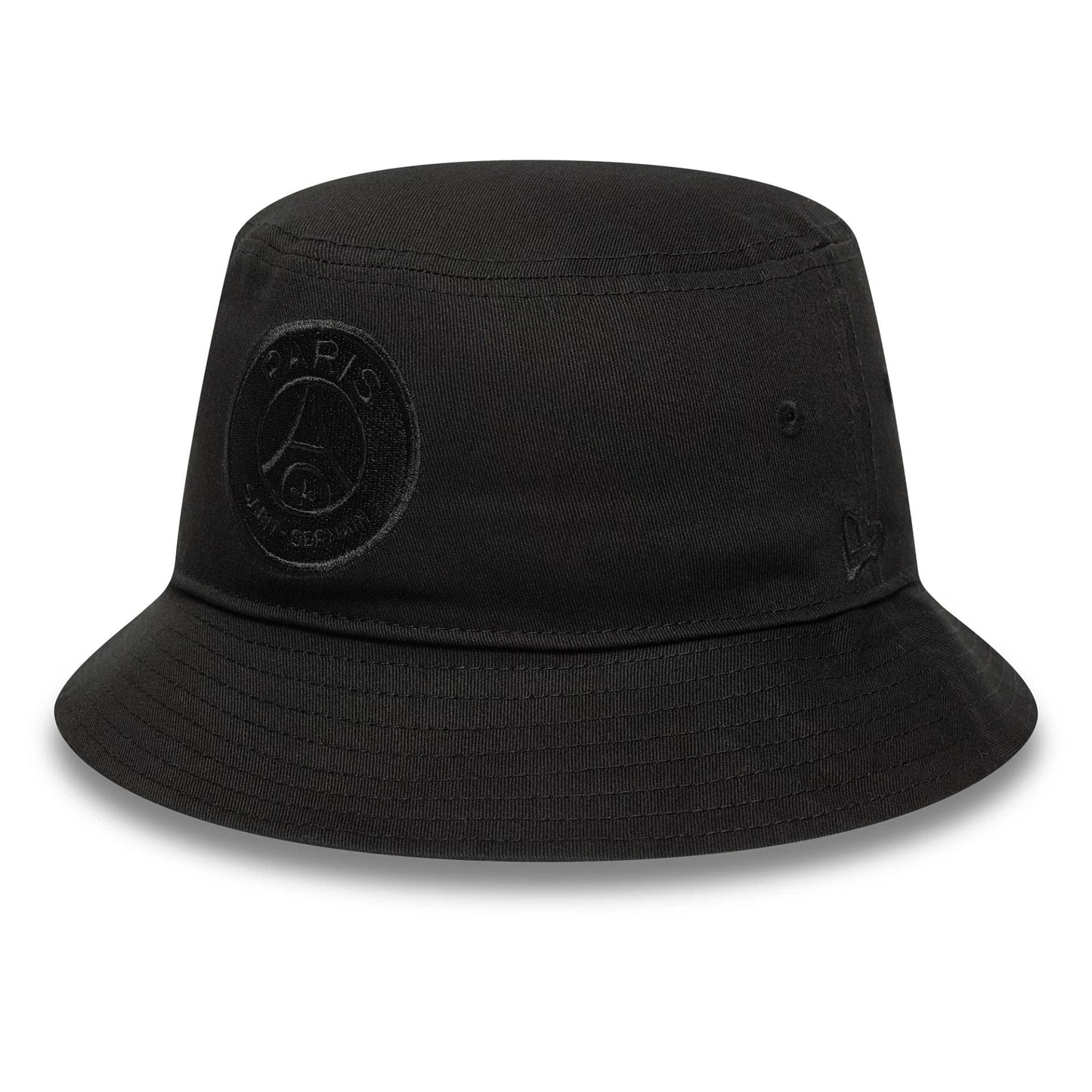 This is a Paris Saint-Germain Tonal Black Bucket Hat 1