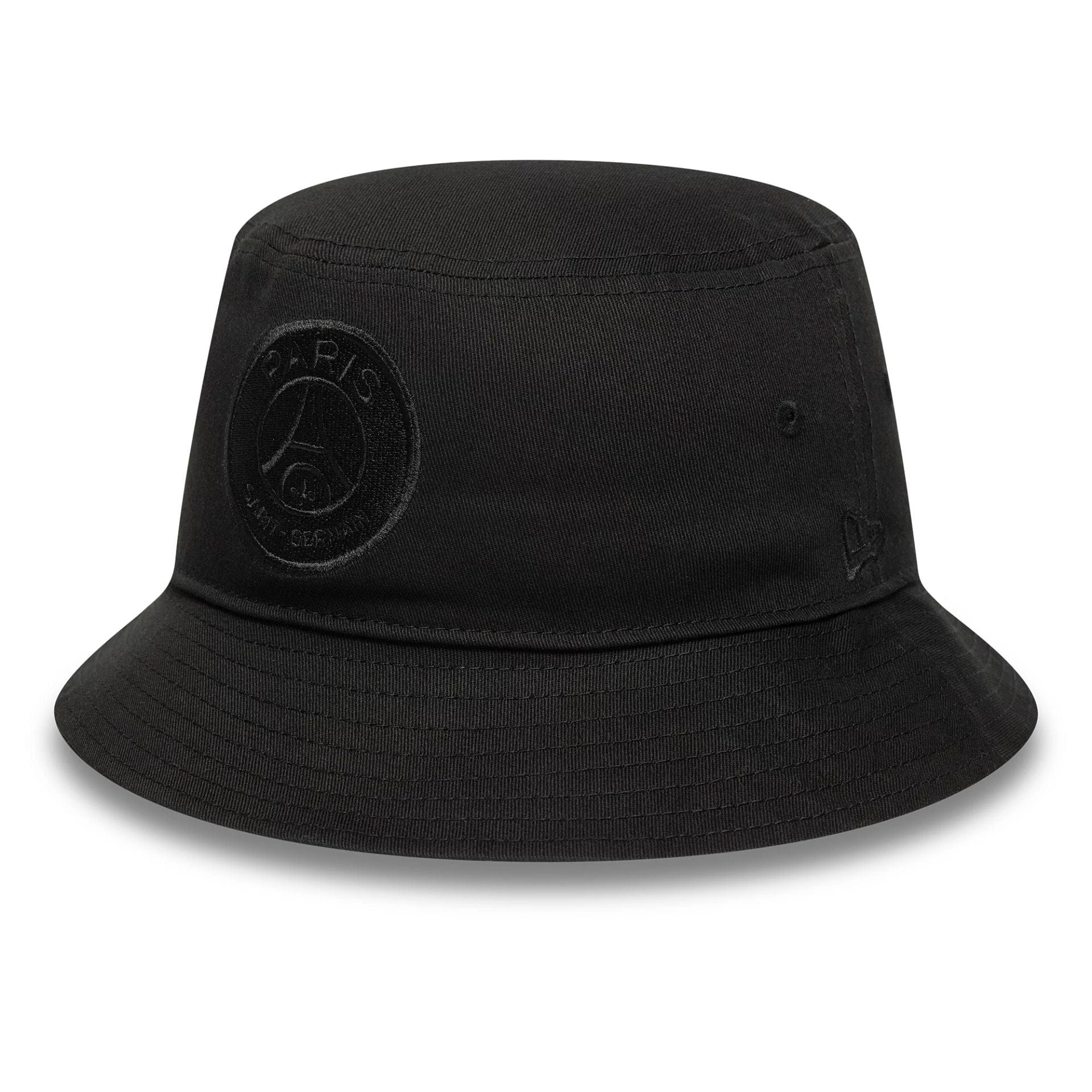 This is a Paris Saint-Germain Tonal Black Bucket Hat 1