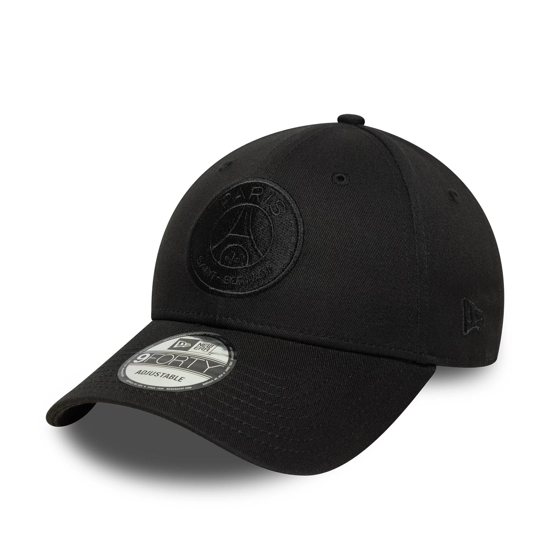 This is a Paris Saint-Germain Tonal Black 9FORTY Adjustable Cap 1