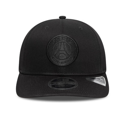 This is a Paris Saint-Germain Tonal Black 9SEVENTY Stretch Snap Adjustable Cap 2