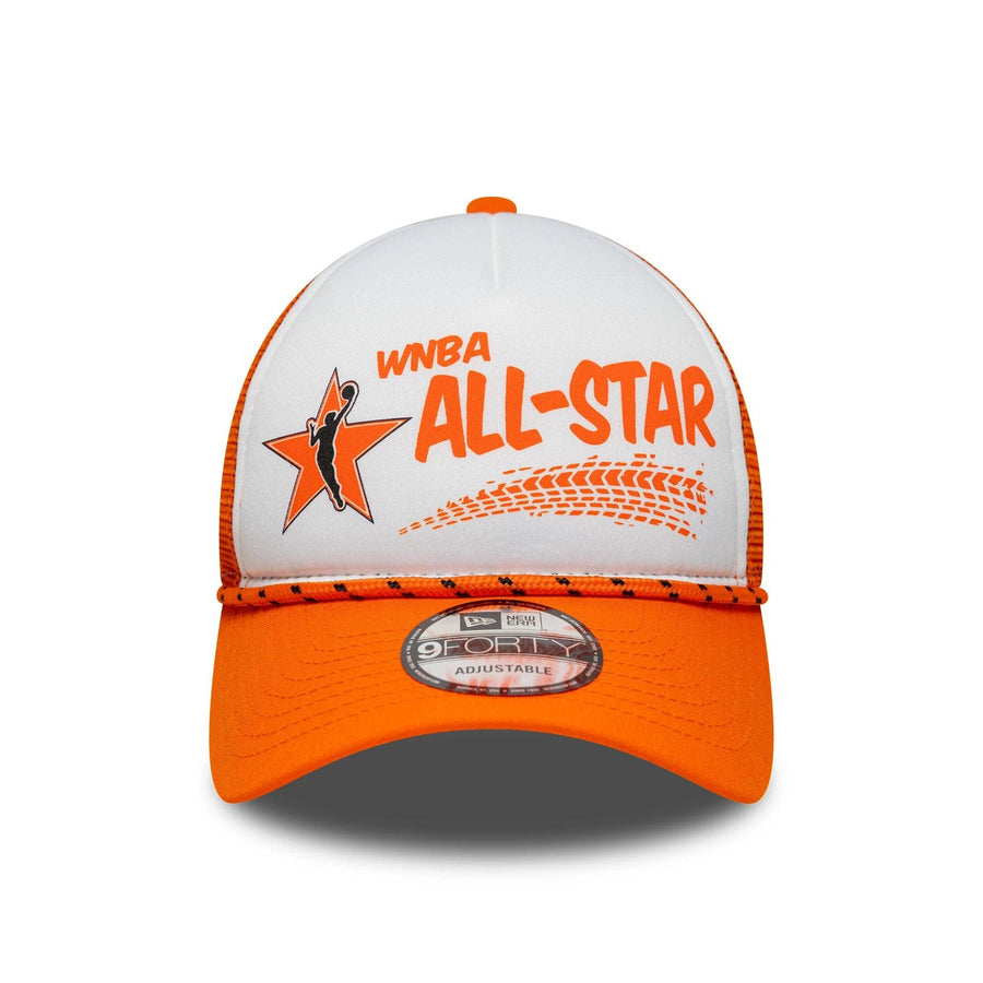 This is a WNBA 2025 All Star Game Logo Orange 9FORTY M-Crown A-Frame Adjustable Cap 2