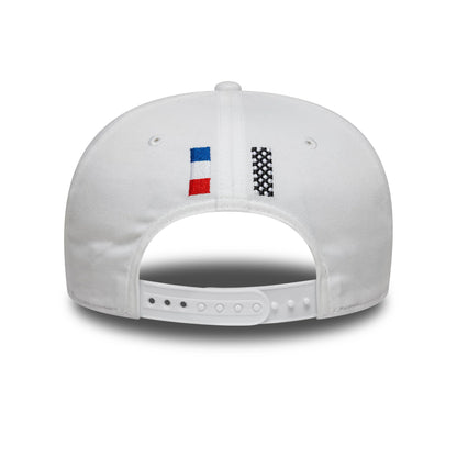 Pictured is this 24HR Le Mans Core White 9SEVENTY Stretch Snap Adjustable Cap 4