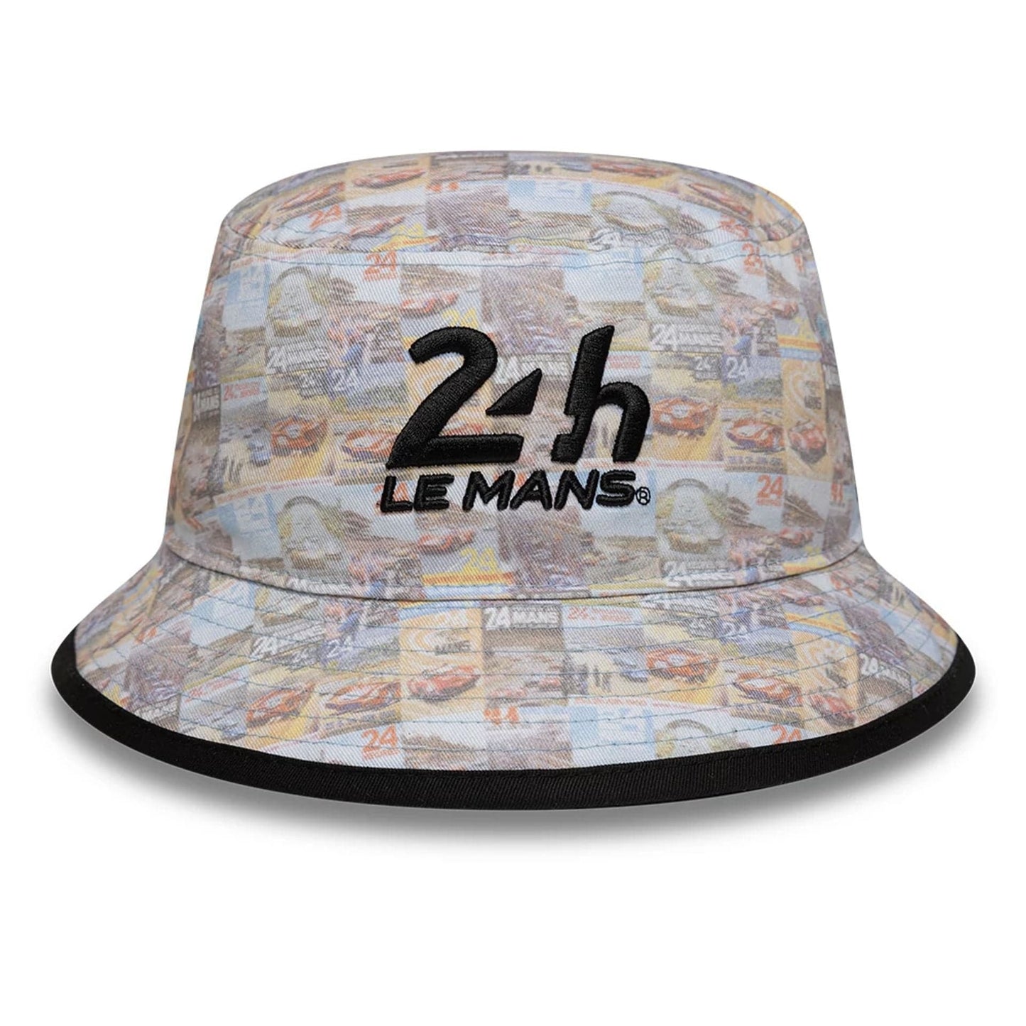 This is a 24HR Le Mans All Over Print Black Bucket Hat 2