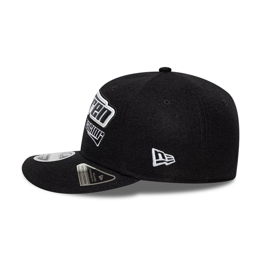 This is a Reiss x McLaren Racing Black Retro Crown 9FIFTY Adjustable Cap 5