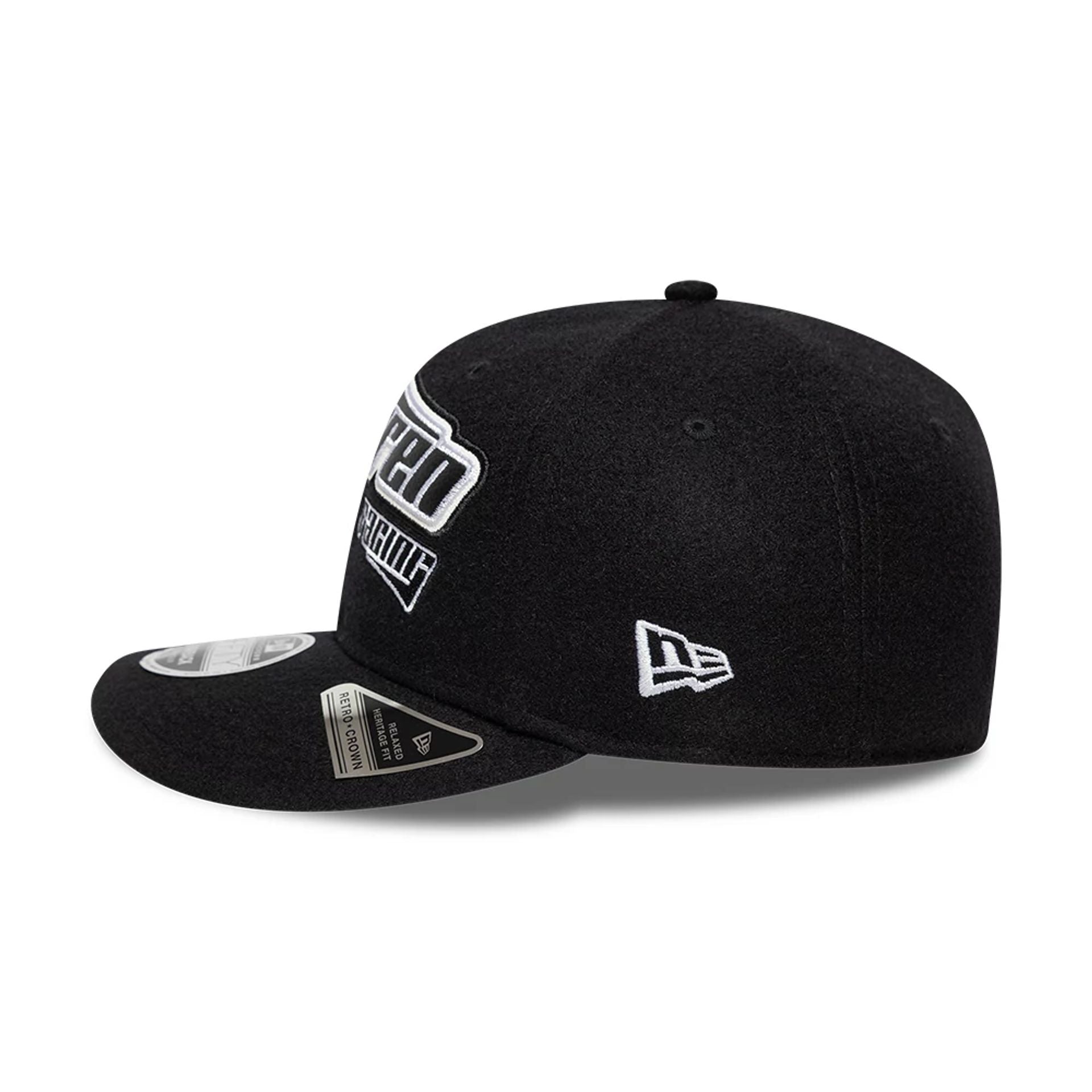 This is a Reiss x McLaren Racing Black Retro Crown 9FIFTY Adjustable Cap 5