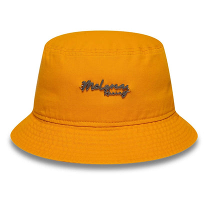 This is a McLaren x Reiss Leisure Orange Bucket Hat 2