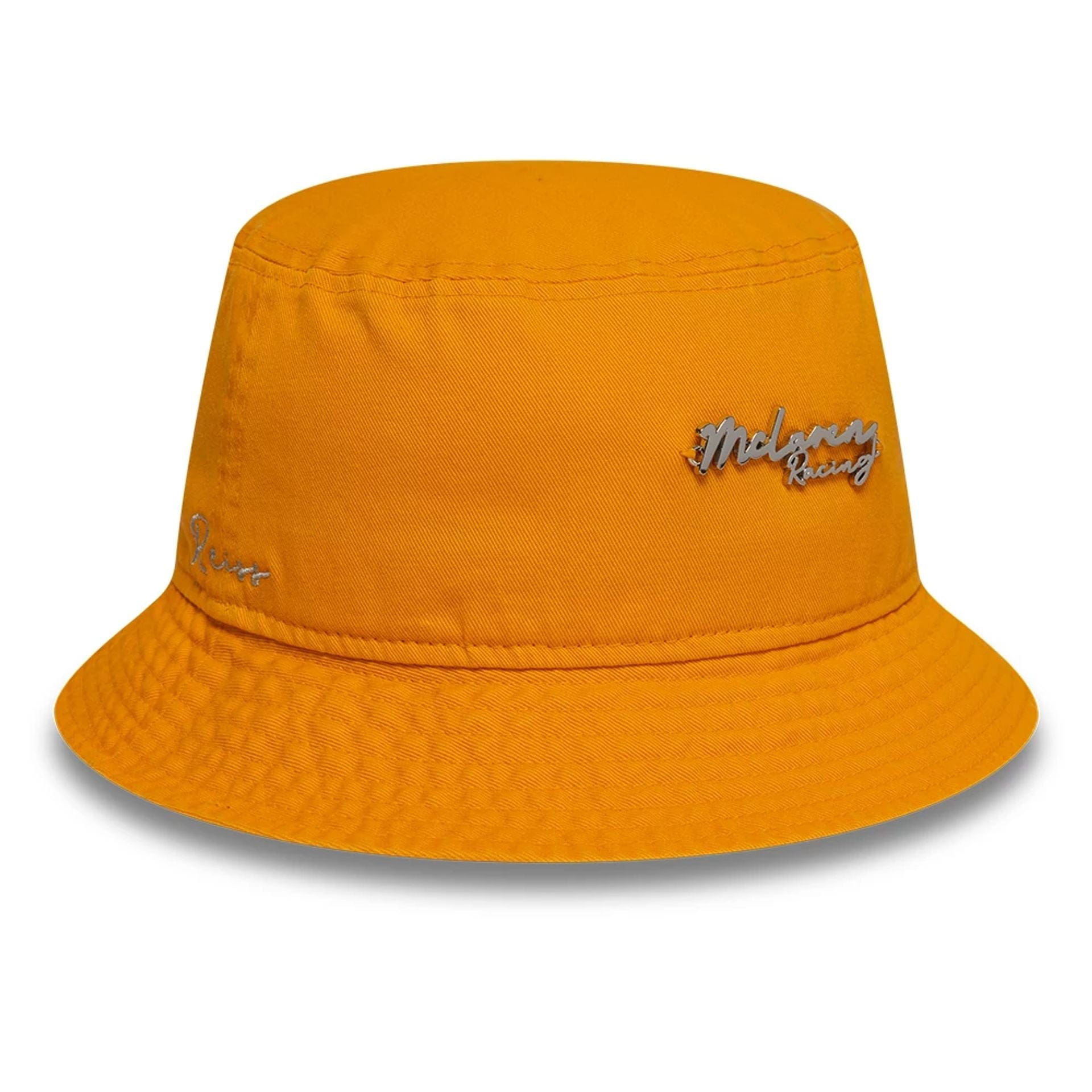 This is a McLaren x Reiss Leisure Orange Bucket Hat 3