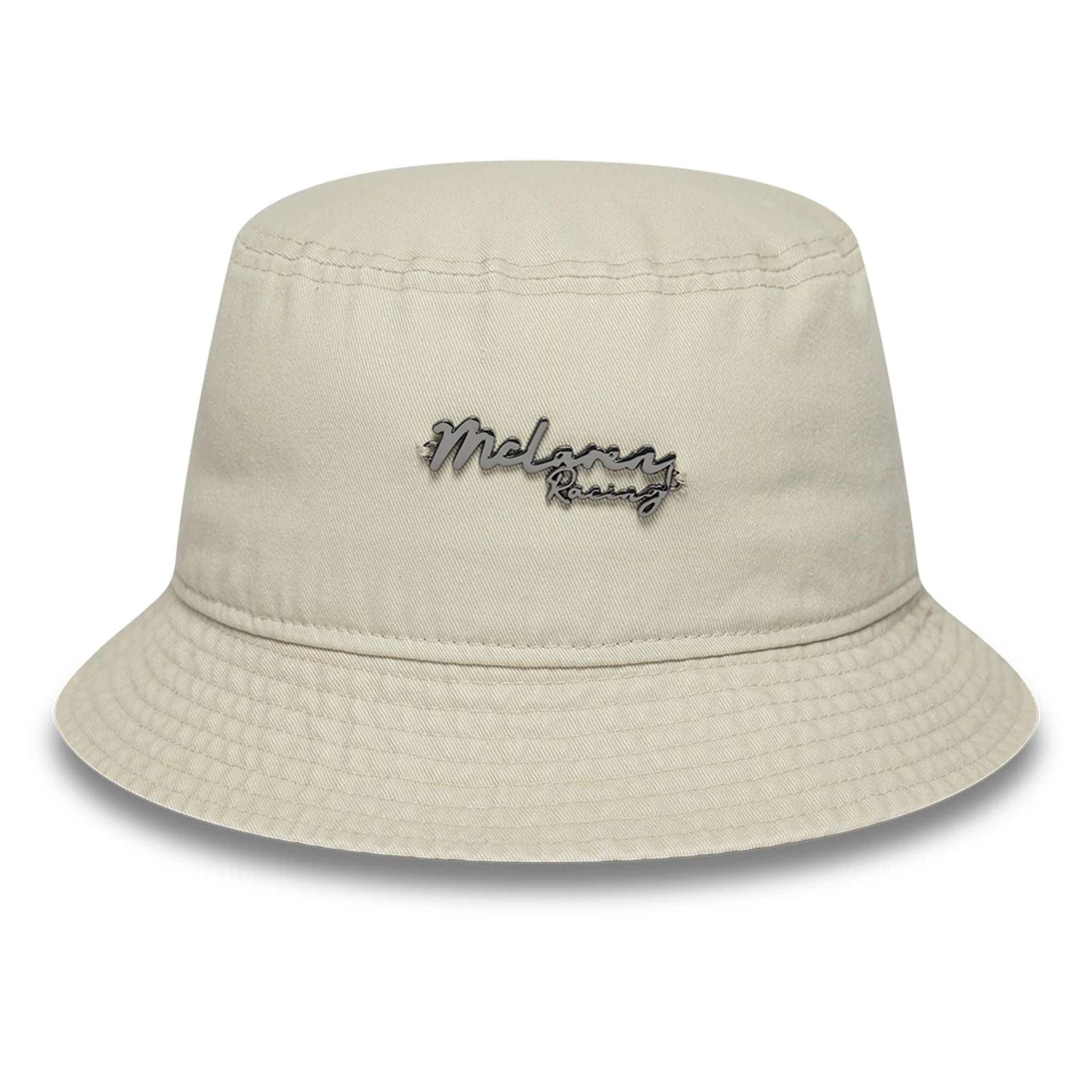 This is a McLaren x Reiss Leisure Cream Bucket Hat 2