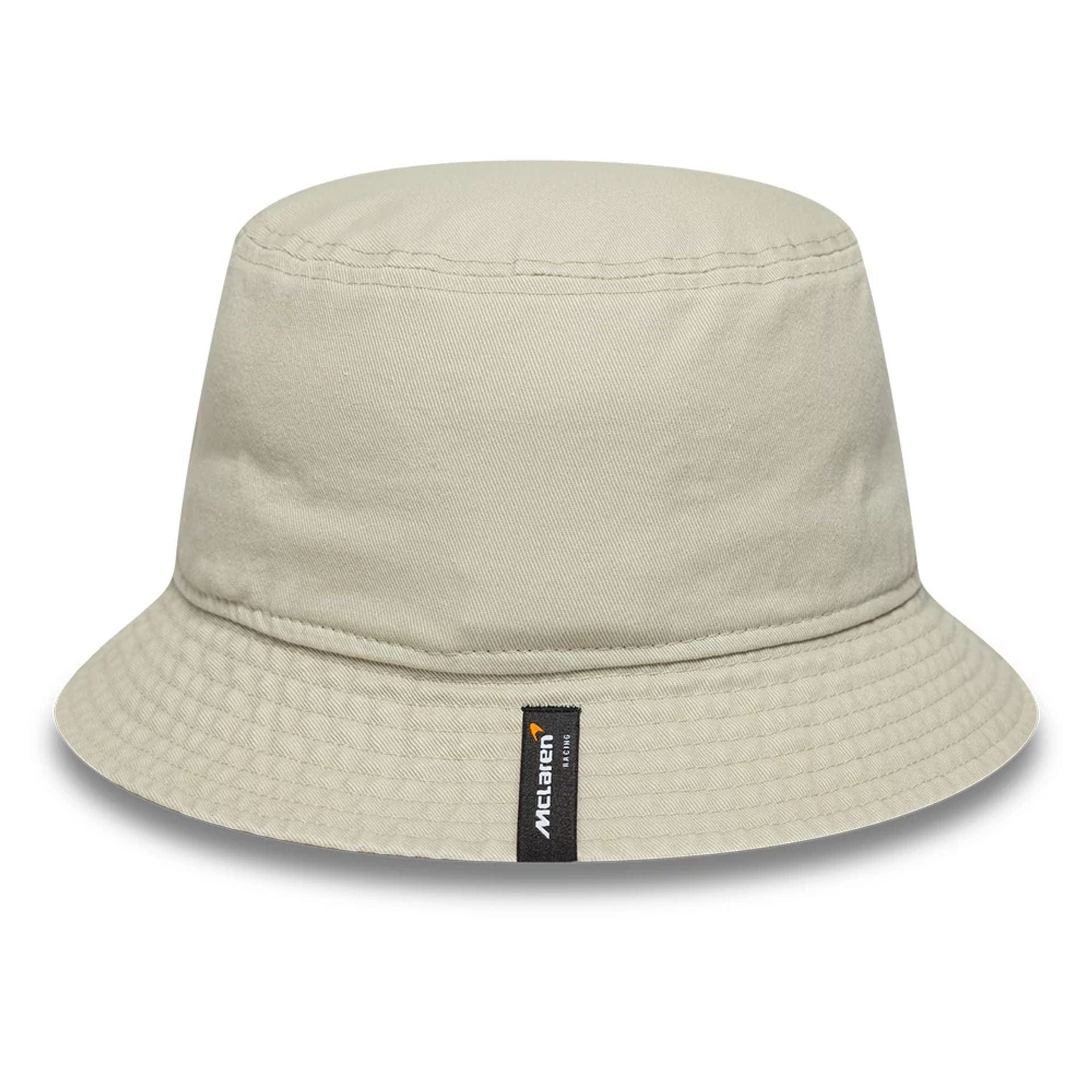 This is a McLaren x Reiss Leisure Cream Bucket Hat 4