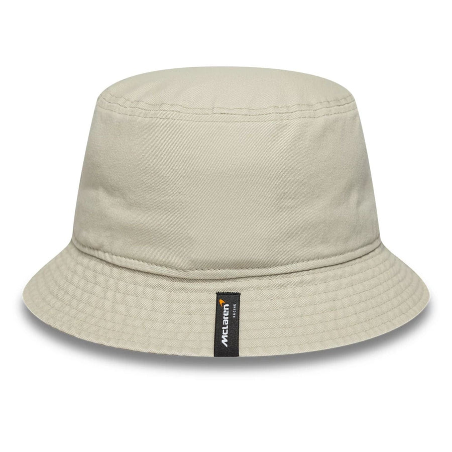 This is a McLaren x Reiss Leisure Cream Bucket Hat 4