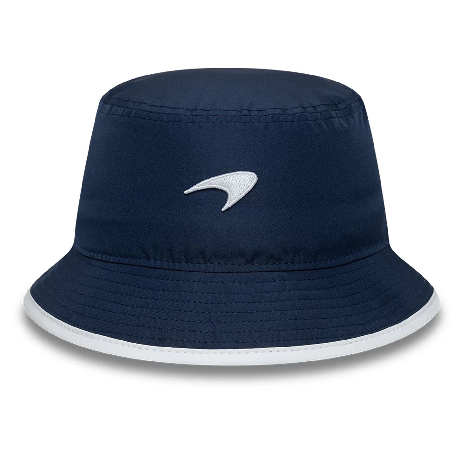 This is a McLaren x Reiss Seasonal Navy Bucket Hat 3